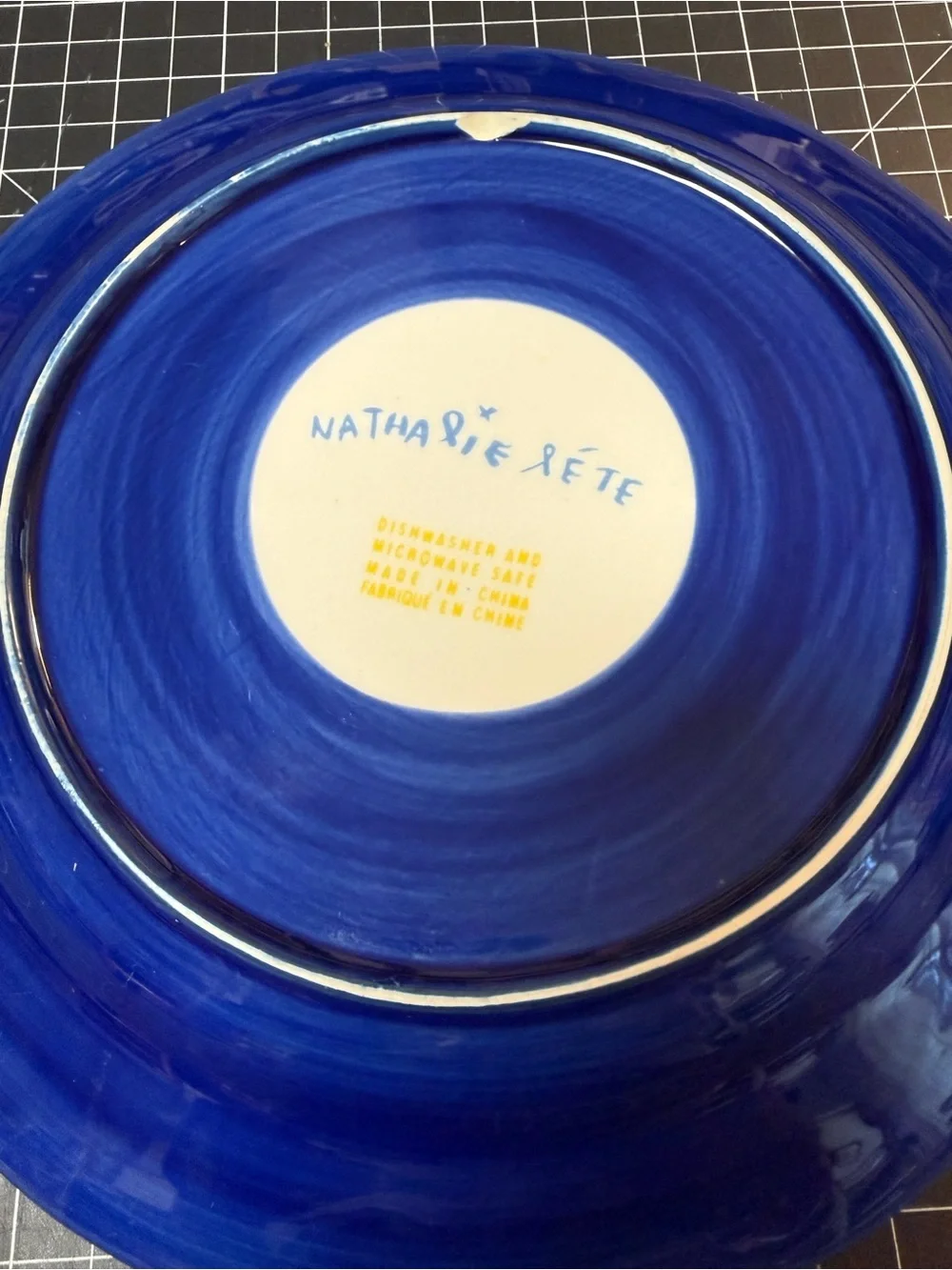 Adorable Nathalie Léte Anthropologie Plate with cat